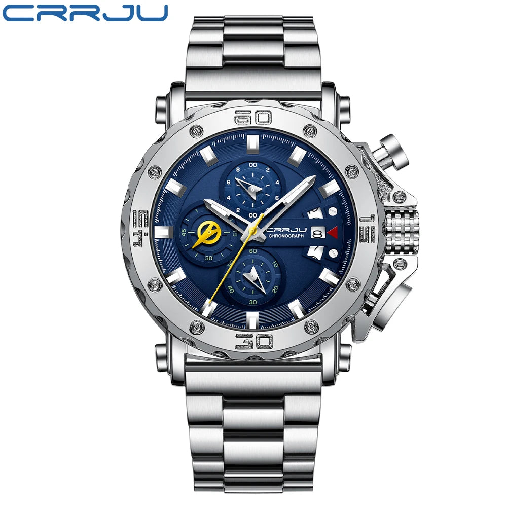 CRRJU Men's Luxury Chronograph Watch