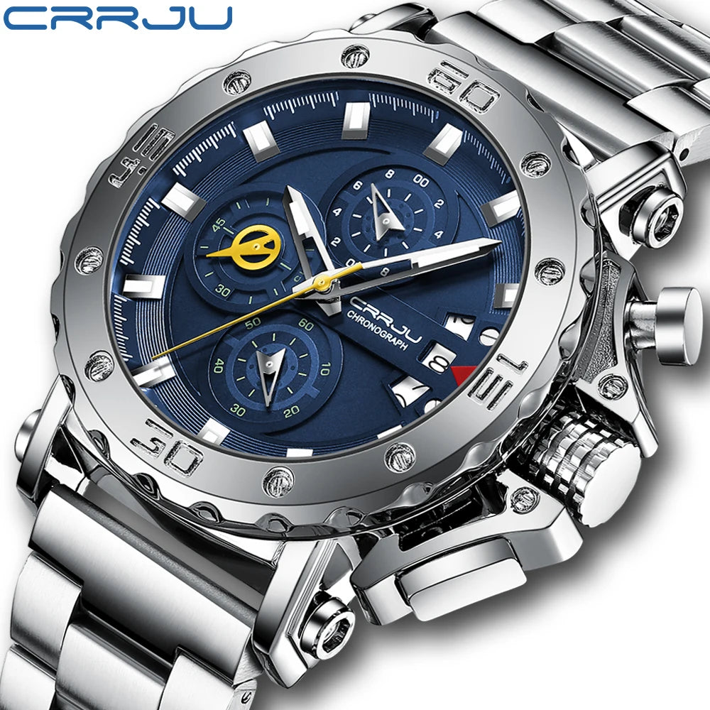 CRRJU Men's Luxury Chronograph Watch