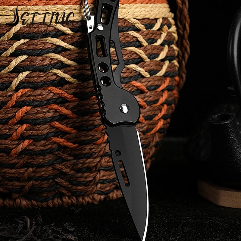 Jetting Stainless Steel Folding Keychain Knife