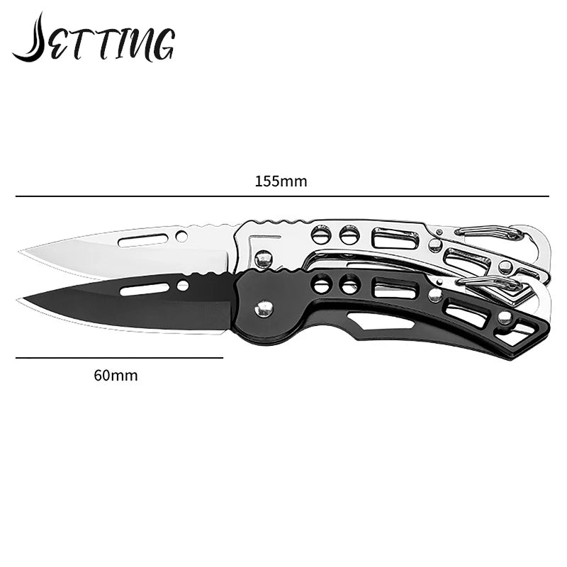 Jetting Stainless Steel Folding Keychain Knife